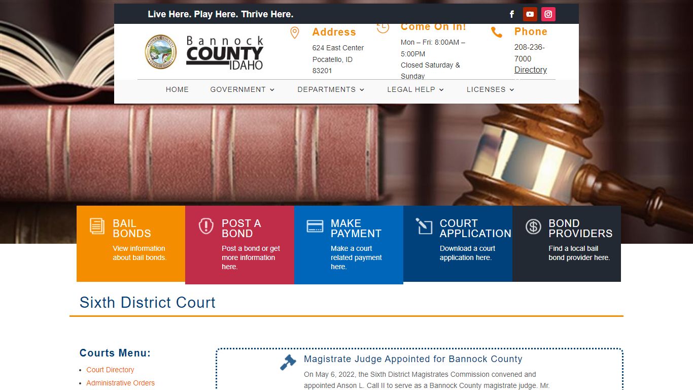 Courts | Bannock County