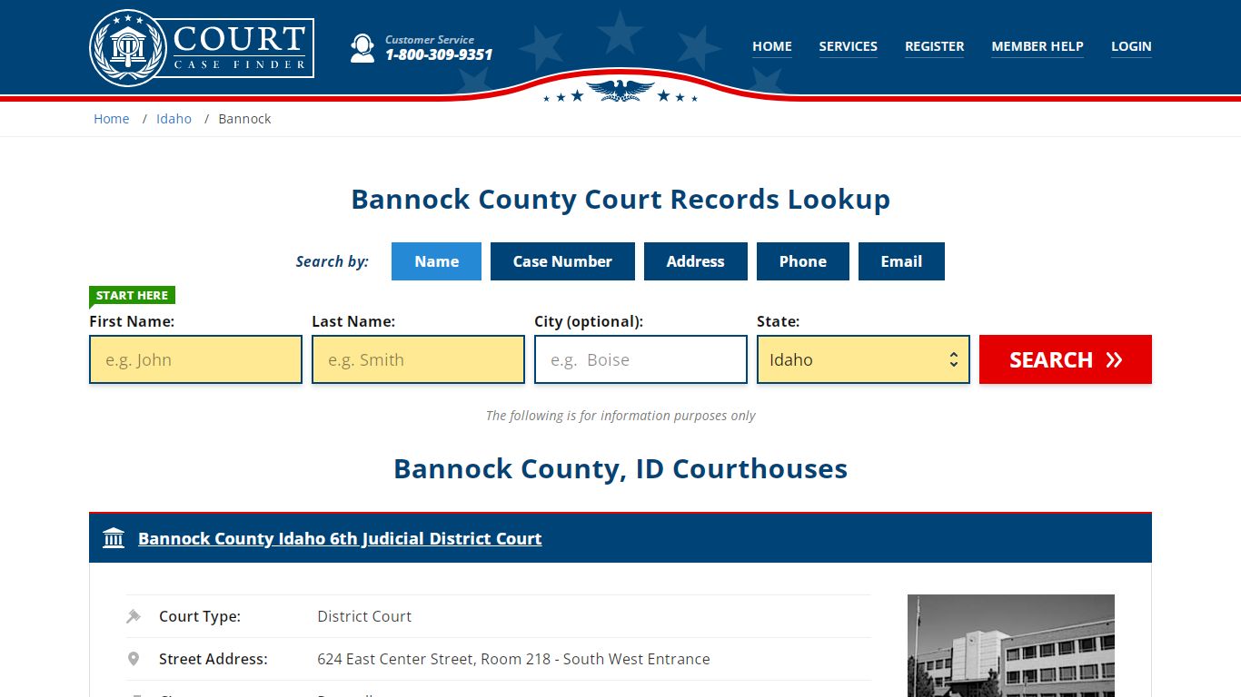 Bannock County Court Records | ID Case Lookup